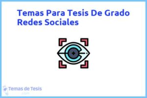 Tesis de Grado Redes Sociales: Ejemplos y temas TFG TFM