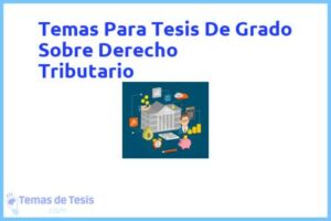 Tesis de Grado Sobre Derecho Tributario: Ejemplos y temas TFG TFM