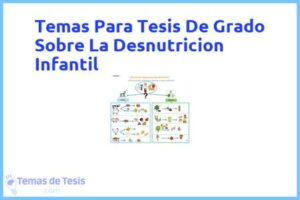 Tesis de Grado Sobre La Desnutricion Infantil: Ejemplos y temas TFG TFM