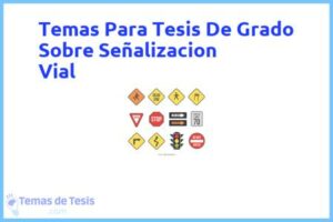 Tesis de Grado Sobre Señalizacion Vial: Ejemplos y temas TFG TFM