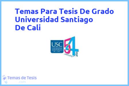 Tesis de Grado Universidad Santiago De Cali: Ejemplos y temas TFG TFM