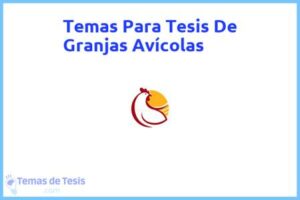 Tesis de Granjas Avícolas: Ejemplos y temas TFG TFM