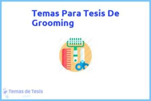 Tesis de Grooming: Ejemplos y temas TFG TFM