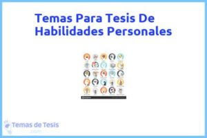 Tesis de Habilidades Personales: Ejemplos y temas TFG TFM
