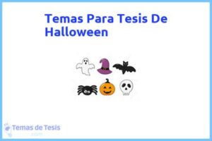 Tesis de Halloween: Ejemplos y temas TFG TFM