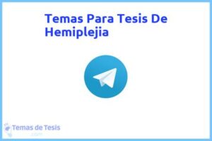 Tesis de Hemiplejia: Ejemplos y temas TFG TFM