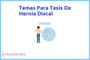 Tesis de Hernia Discal: Ejemplos y temas TFG TFM