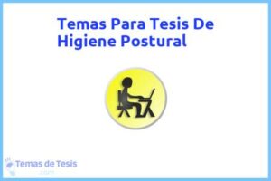Tesis de Higiene Postural: Ejemplos y temas TFG TFM