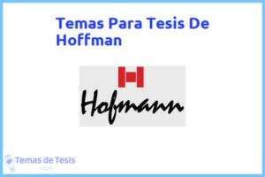 Tesis de Hoffman: Ejemplos y temas TFG TFM