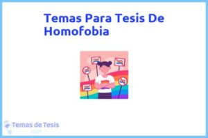 Tesis de Homofobia: Ejemplos y temas TFG TFM