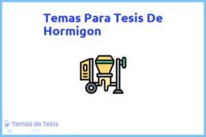 Tesis de Hormigon: Ejemplos y temas TFG TFM