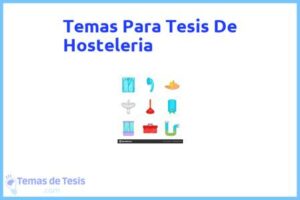 Tesis de Hosteleria: Ejemplos y temas TFG TFM