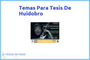 Tesis de Huidobro: Ejemplos y temas TFG TFM