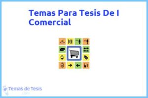 Tesis de I Comercial: Ejemplos y temas TFG TFM