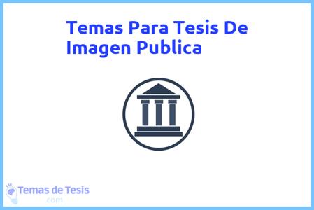 Tesis de Imagen Publica: Ejemplos y temas TFG TFM