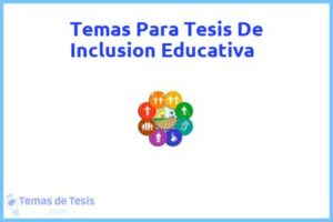 Tesis de Inclusion Educativa: Ejemplos y temas TFG TFM