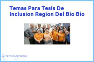 Tesis de Inclusion Region Del Bio Bio: Ejemplos y temas TFG TFM