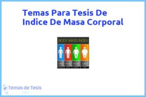 Tesis de Indice De Masa Corporal: Ejemplos y temas TFG TFM