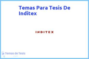Tesis de Inditex: Ejemplos y temas TFG TFM