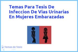 Tesis de Infeccion De Vias Urinarias En Mujeres Embarazadas: Ejemplos y temas TFG TFM