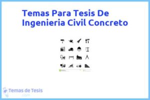 Tesis de Ingenieria Civil Concreto: Ejemplos y temas TFG TFM