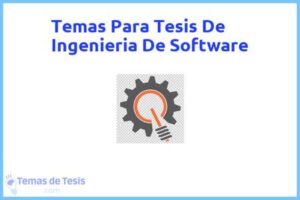 Tesis de Ingenieria De Software: Ejemplos y temas TFG TFM