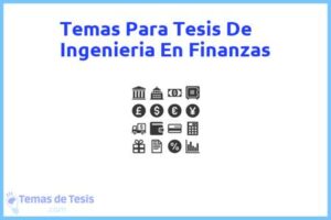 Tesis de Ingenieria En Finanzas: Ejemplos y temas TFG TFM