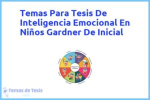 Tesis de Inteligencia Emocional En Niños Gardner De Inicial: Ejemplos y temas TFG TFM