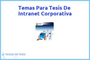 Tesis de Intranet Corporativa: Ejemplos y temas TFG TFM