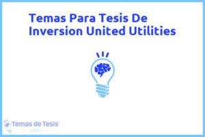 Tesis de Inversion United Utilities: Ejemplos y temas TFG TFM