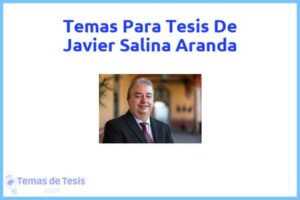 Tesis de Javier Salina Aranda: Ejemplos y temas TFG TFM