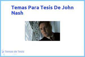 Tesis de John Nash: Ejemplos y temas TFG TFM