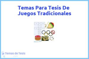 Tesis de Juegos Tradicionales: Ejemplos y temas TFG TFM