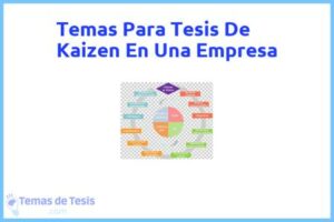 Tesis de Kaizen En Una Empresa: Ejemplos y temas TFG TFM