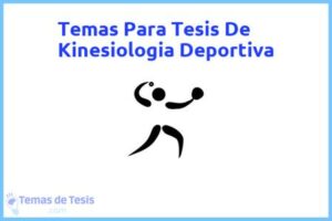 Tesis de Kinesiologia Deportiva: Ejemplos y temas TFG TFM