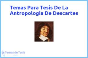 Tesis de La Antropologia De Descartes: Ejemplos y temas TFG TFM
