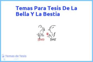 Tesis de La Bella Y La Bestia: Ejemplos y temas TFG TFM
