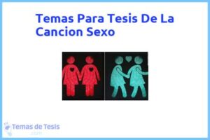 Tesis de La Cancion Sexo: Ejemplos y temas TFG TFM