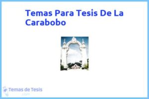 Tesis de La Carabobo: Ejemplos y temas TFG TFM