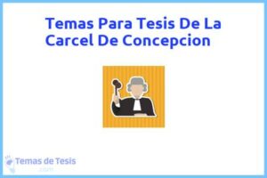 Tesis de La Carcel De Concepcion: Ejemplos y temas TFG TFM