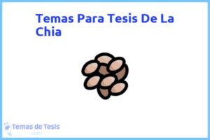 Tesis de La Chia: Ejemplos y temas TFG TFM