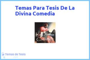 Tesis de La Divina Comedia: Ejemplos y temas TFG TFM
