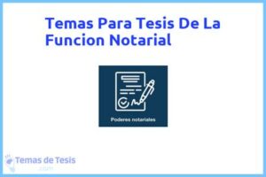 Tesis de La Funcion Notarial: Ejemplos y temas TFG TFM