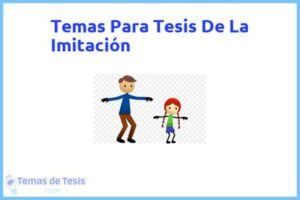 Tesis de La Imitación: Ejemplos y temas TFG TFM