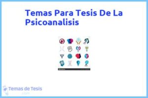 Tesis de La Psicoanalisis: Ejemplos y temas TFG TFM