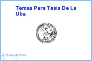 Tesis de La Uba: Ejemplos y temas TFG TFM