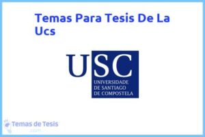 Tesis de La Ucs: Ejemplos y temas TFG TFM
