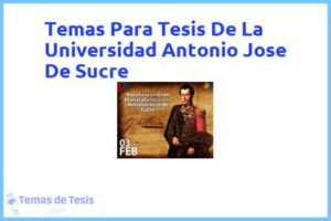 Tesis de La Universidad Antonio Jose De Sucre: Ejemplos y temas TFG TFM