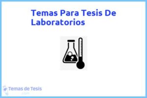 Tesis de Laboratorios: Ejemplos y temas TFG TFM