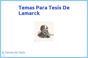 Tesis de Lamarck: Ejemplos y temas TFG TFM